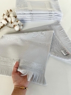 30X50 MYSOFT SAÇAKLI ETAMİN HAVLU 6'LI