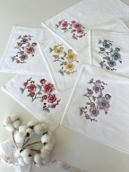 30x50 SARRA 6'LI 3D KADİFE HAVLU - MANOLYA