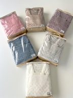 MYSOFT HASIR TEKLİ BORNOZ SETİ