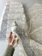 90X150 SARRA SARE BAĞLAMALI DAMASK BANYO HAVLUSU