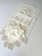 SARRA 5 PARÇA FRANSIZ GÜPÜRLÜ SECCADE SETİ