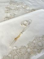 SARRA 5 PARÇA FRANSIZ GÜPÜRLÜ SECCADE SETİ