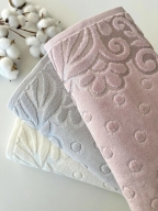 50x90 SARRA RENKLİ FİRUZE 3'LÜ HAVLU