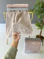 50x90 SARRA RENKLİ FİRUZE 3'LÜ HAVLU