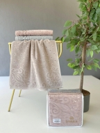 50x90 SARRA RENKLİ FİRUZE 3'LÜ HAVLU