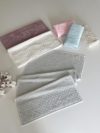 50X90 MYSOFT 6'LI RENKLİ HAVLU - KARO