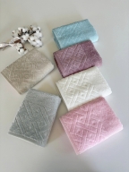 50X90 MYSOFT 6'LI RENKLİ HAVLU - KARO