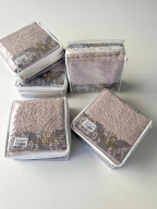 50x90 SARRA 3'LÜ SARE DİKİŞLİ DAMASK HAVLU