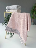 50x90 SARRA 3'LÜ SARE DİKİŞLİ DAMASK HAVLU