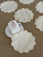 SARRA 15X15 6'LI SUNUM PEÇETESİ - ÇİÇEK