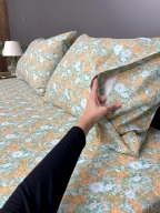 SARRA HOME FLOWERS 160x200 EKO LASTİKLİ ÇARŞAF SETİ