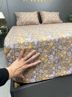 SARRA HOME FLOWERS 160x200 EKO LASTİKLİ ÇARŞAF SETİ