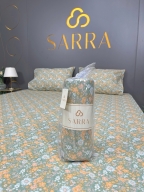 SARRA HOME FLOWERS 160x200 EKO LASTİKLİ ÇARŞAF SETİ