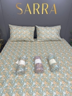 SARRA HOME FLOWERS 160x200 EKO LASTİKLİ ÇARŞAF SETİ