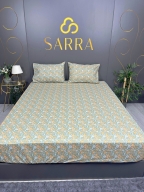 SARRA HOME FLOWERS 160x200 EKO LASTİKLİ ÇARŞAF SETİ
