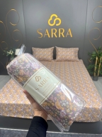 SARRA HOME FLOWERS 160x200 EKO LASTİKLİ ÇARŞAF SETİ