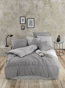 SARRA HOME ÇİFT KİŞİLİK LIGHT NEVRESİM TAKIMI - DREAM GRİ