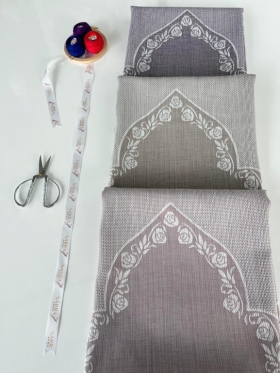 GÜL ÇİFT RENK ETUVAL SECCADE