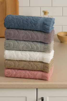 30X50 6 ' LI RENKLİ MUTFAK HAVLUSU - V2