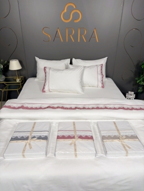 SARRA HOME ENZA ÇİFT KİŞİLİK GÜPÜRLÜ NEVRESİM TAKIMI