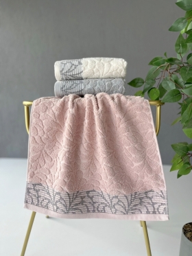 50x90 SARRA 3'LÜ SARE DİKİŞLİ DAMLA HAVLU