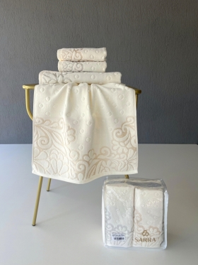 SARRA ANALI KIZLI FİRUZE PVC 4'LÜ HAVLU SETİ