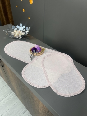 SARRA HOME KOPANAKİ 3’LÜ OVAL ODA TAKIMI