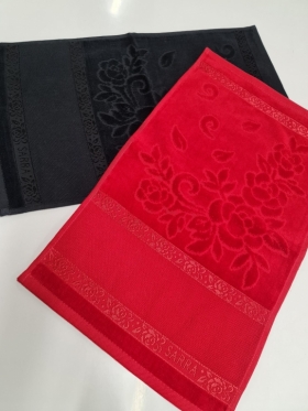 12'Lİ PAKET 30X50 SARRA KOYU ETAMİN DİKİŞLİ HAVLU