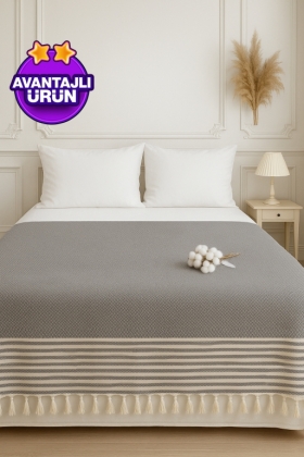 SARRA ÇİFT KİŞİLİK 200x230 PEŞTEMAL PİKE