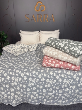 SARRA HOME ÇİFT KİŞİLİK MÜSLİN YATAK ÖRTÜSÜ
