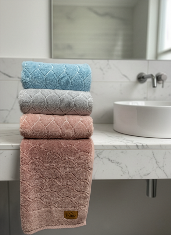 SARRA 4’LÜ 50x90 MİCROCOTTON HAVLU - PETEK