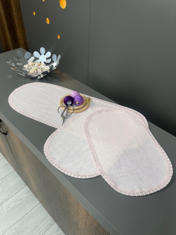SARRA HOME KOPANAKİ 3’LÜ OVAL ODA TAKIMI